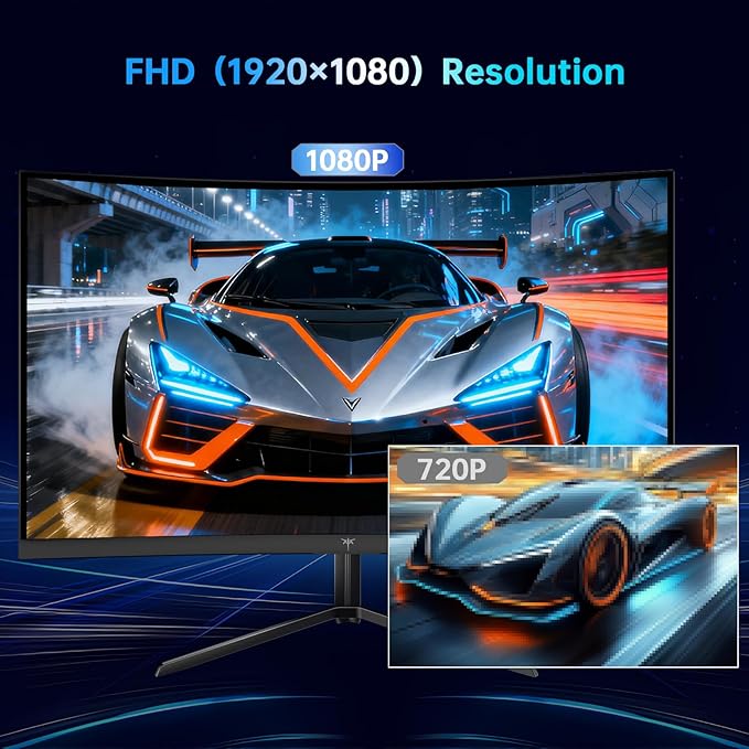 KTC 24 Inch 240Hz Curved Gaming Monitor, FHD 1080p 1500R 1ms Computer Monitor - Image 4