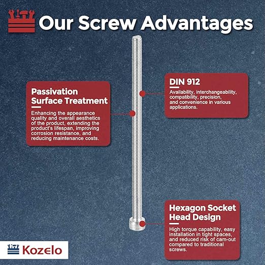 Kozelo 5pcs Socket Head Cap Screws - Image 3