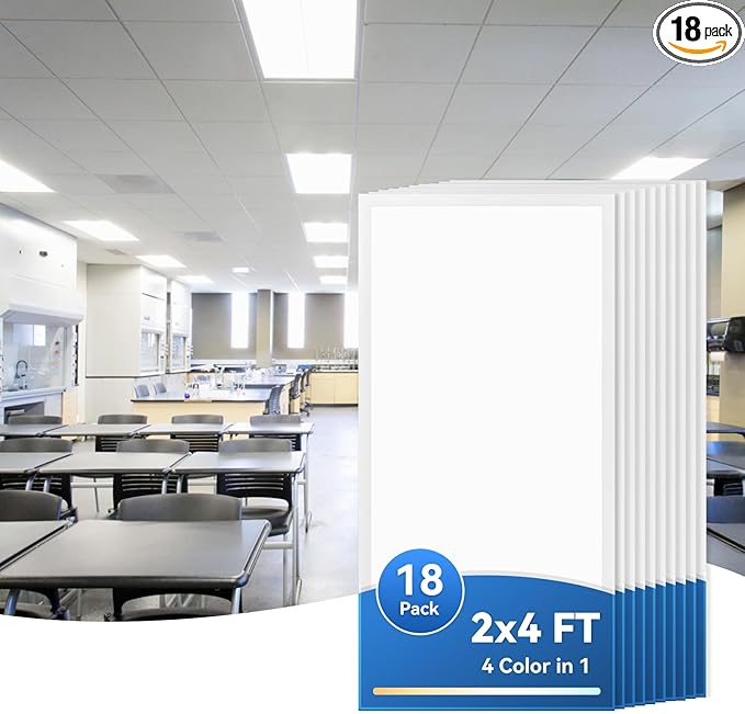 CycevSun 18-Pack 2x4 LED Flat Panel Light by CycevSun