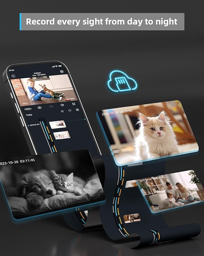blurams Indoor Camera, 2K Pet Camera 360° Cameras - Image 6