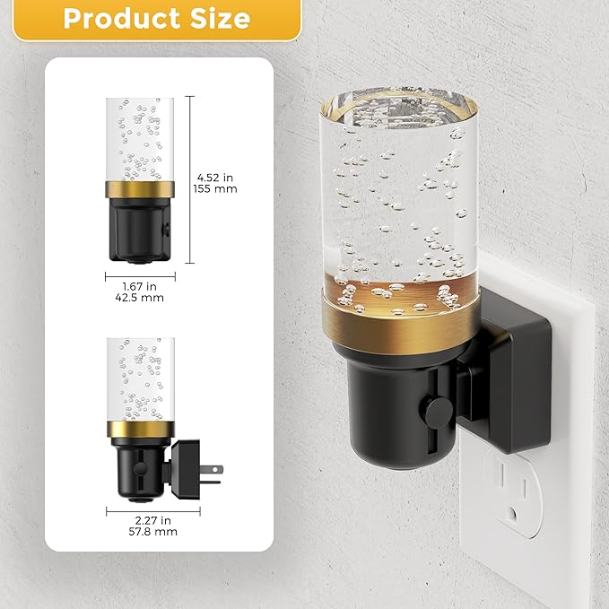 L LOHAS LED Night Light, Dimmable Night Lights Plug into Wall, 2 Pack Automatic - Image 3