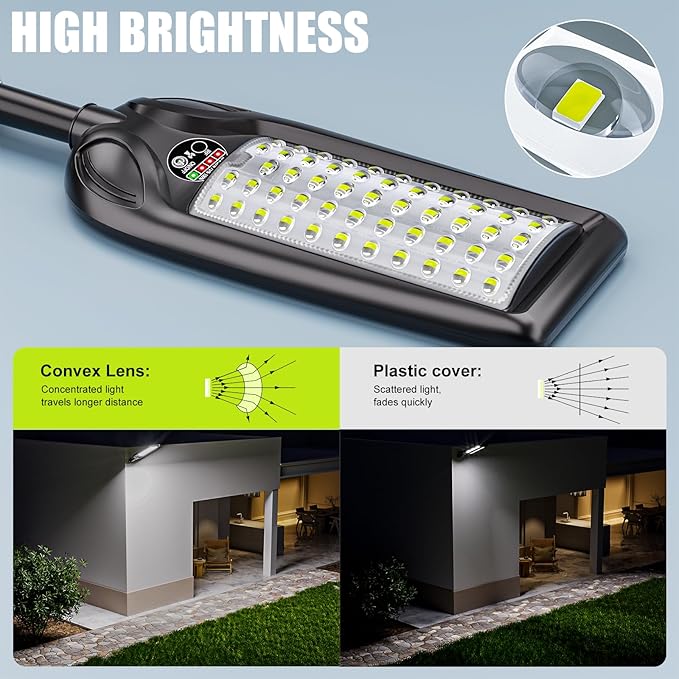 LAMPTEC Solar Street Lights Outdoor Waterproof, 30000LM Dusk to Dawn Solar - Image 2