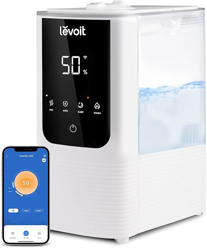LEVOIT OasisMist Smart Cool and Warm Mist Humidifiers & Aroma Pads 16 Pack - Image 2