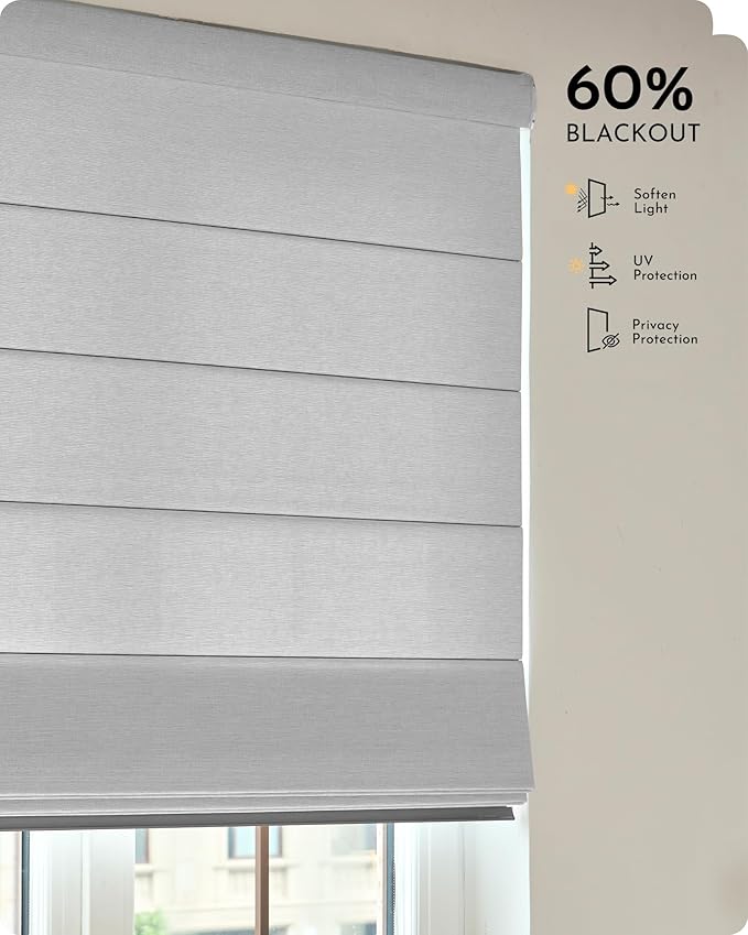 Graywind Smart Roman Shades 60% Blackout Compatible - Image 6