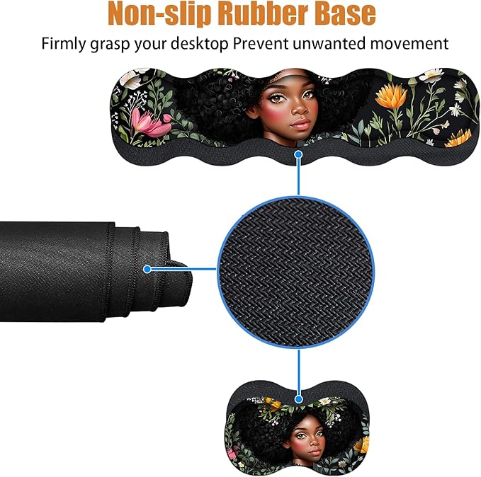 4 in 1 Ergonomic Keyboard Wrist Rest & Mouse Pad Wrist Rest Set, Large XXL - Image 4