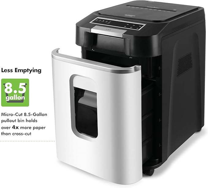 Aurora Commercial Grade 220-Sheet Auto Feed High Security Micro-Cut Paper - Image 5