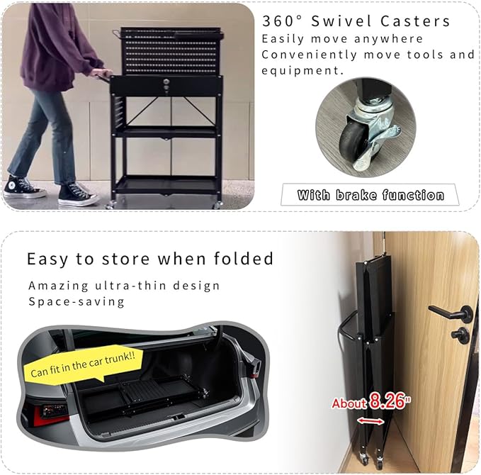 Lumizone Folding Tool Cart - Image 8