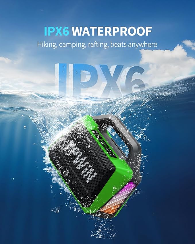 TPWIN Bluetooth Speaker - 80W Loud Rugged Outdoor Speakers - Image 4