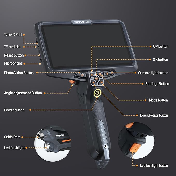 Teslong Ultra-Thin 3.9mm Industrial Endoscope - Image 7