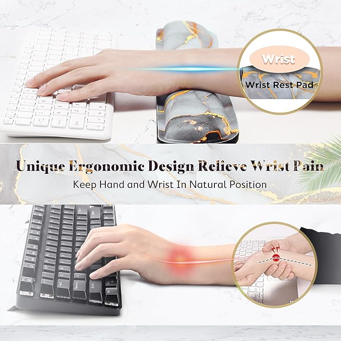 Gimars 17.3'' Extended Keyboard Wrist Rest Pad - Image 4