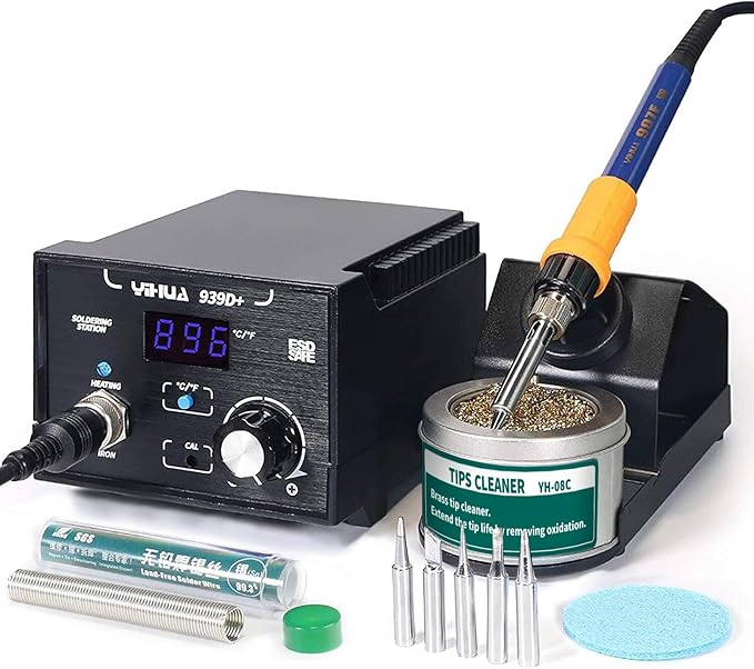 YIHUA 939D+ Digital Soldering Station, 75 Watt Equivalent by YIHUA