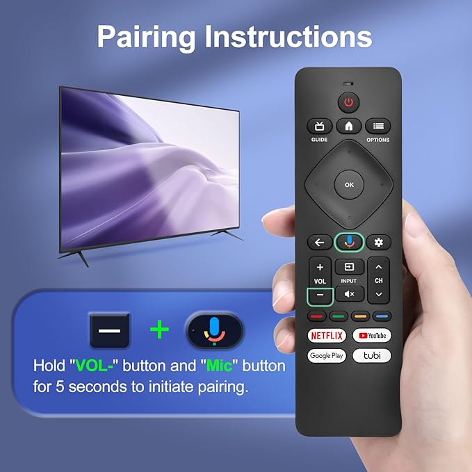 Voice Remote Control for Philips-TV-Remote-Replacement, for Philips Google - Image 3