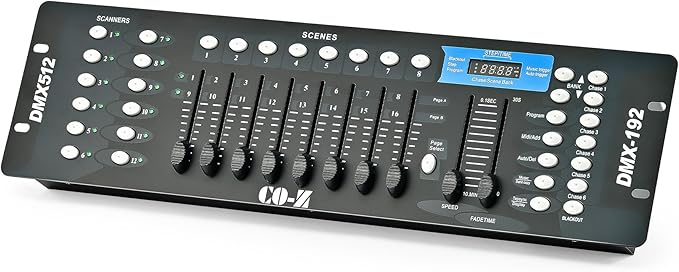 CO-Z 192 DMX 512 Stage DJ Light Controller Lighting Mixer Board Console by CO-Z