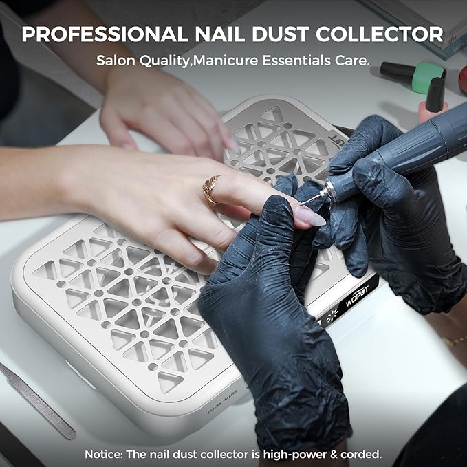 Woput Nail Dust Collector, 1600PA Professional Nail Vacuum Dust Collector Fan - Image 2