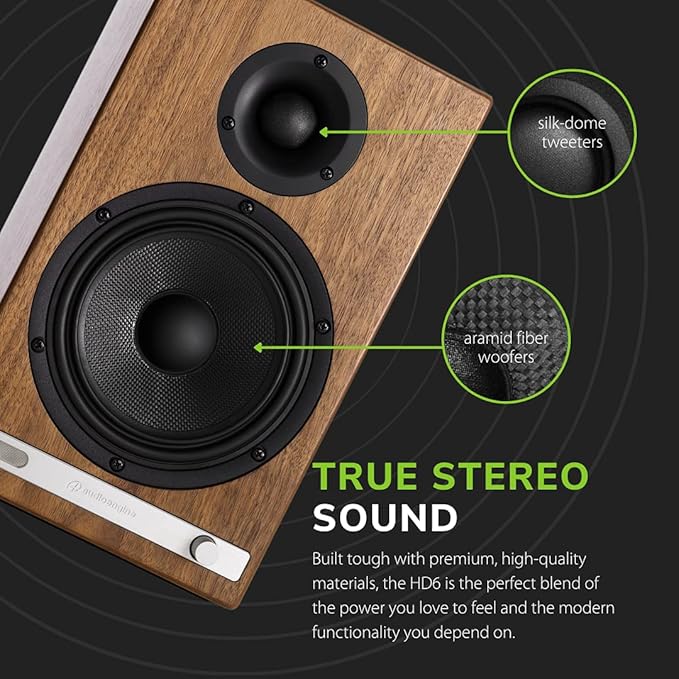 Audioengine HD6 Premium Powered Bookshelf Speakers | 150W Audiophile-Grade - Image 6