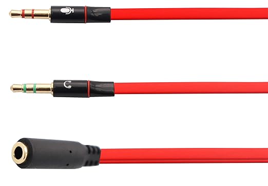 zdyCGTime 3.5mm AUX Headphone Y Splitter Cable 4-Pole 3.5mm AUX Female to - Image 5
