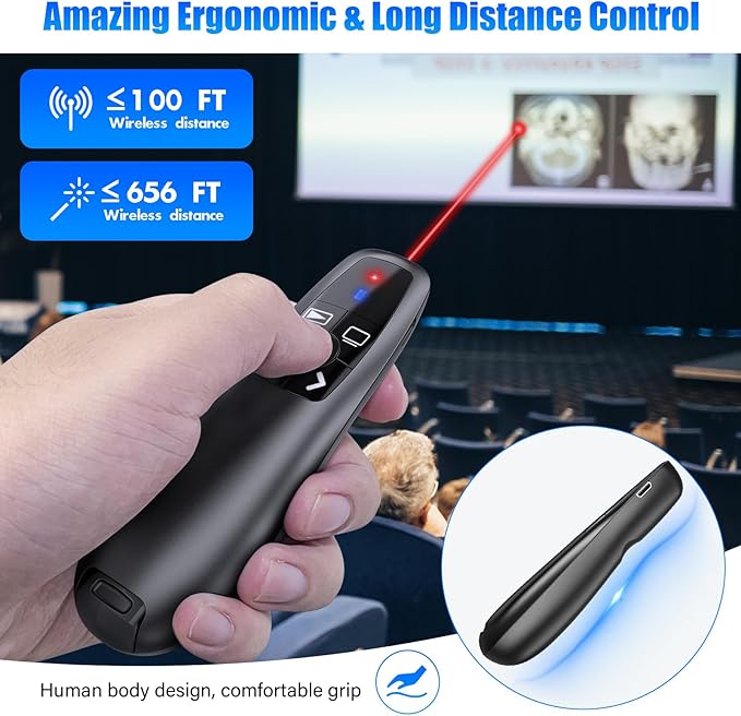 2-in-1 USB Type C Presentation Clicker, Clicker - Image 5
