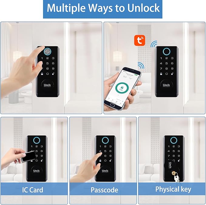 UMIK UMIKSMART Fingerprint Door Lock - Image 2