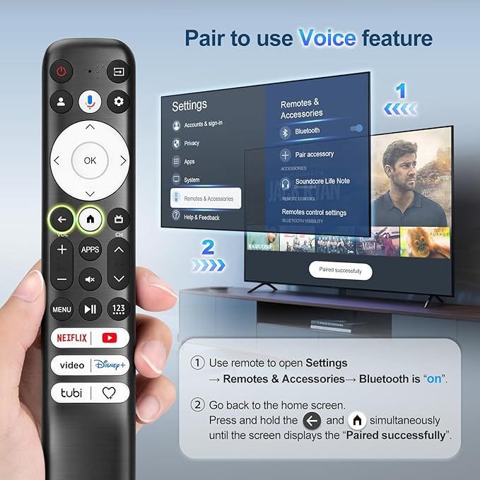 Voice for Hisense-Google-TV-Remote Control Replacement for All Hisense - Image 6