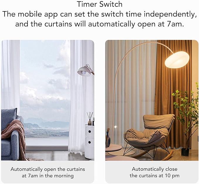 ZIZEV Solar Powered Smart Curtain Motor, APP Remote Control Automatic Curtain - Image 3