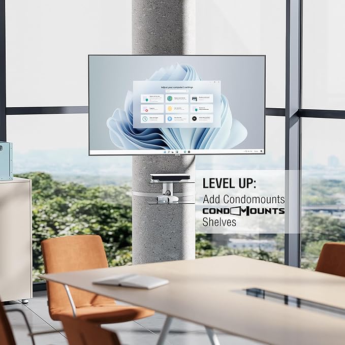 CondoMounts CLMTVA1044 Full Motion Large Pillar TV Mount | Column | Round & - Image 9