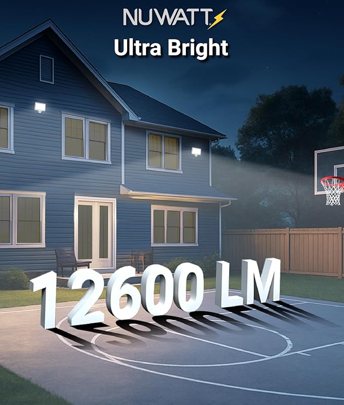 NUWATT 90W LED Flood Light, 3CCT 3000K/4000K/5000K Selectable, IP65 Waterproof - Image 5