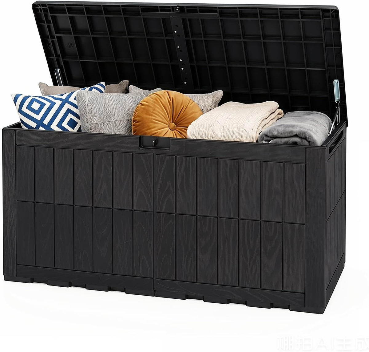 tangkula 120 gallon waterproof outdoor storage box with, main product view
