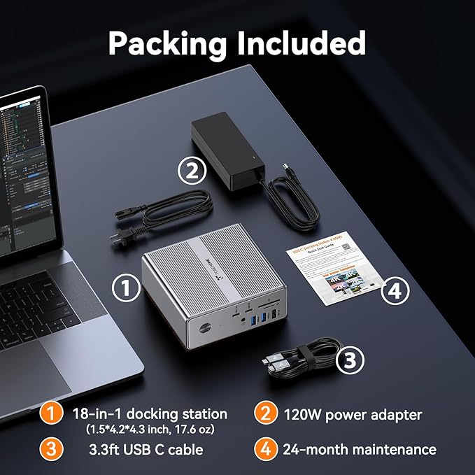 TobenONE Quad Monitor Docking Station - Image 9