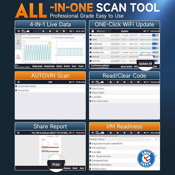 FOXWELL NT716 Bidirectional OBD2 Scanner – ABS, Transmission, Engine Scanner - Image 6