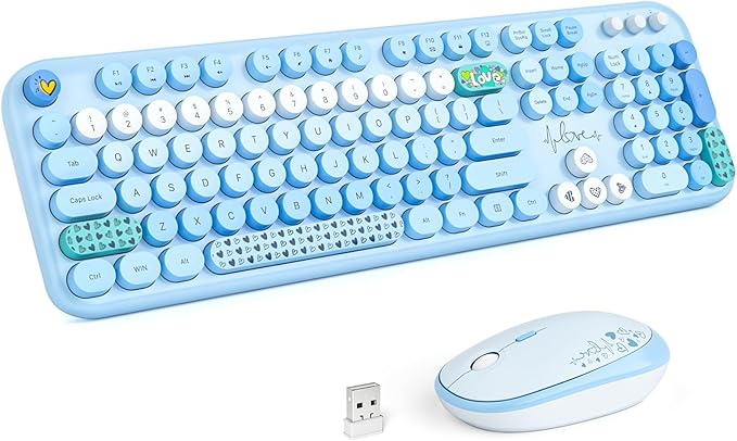 MOFII Wireless Keyboard and Mouse Combo, Full Size 2.4G Plug and Play by MOFII