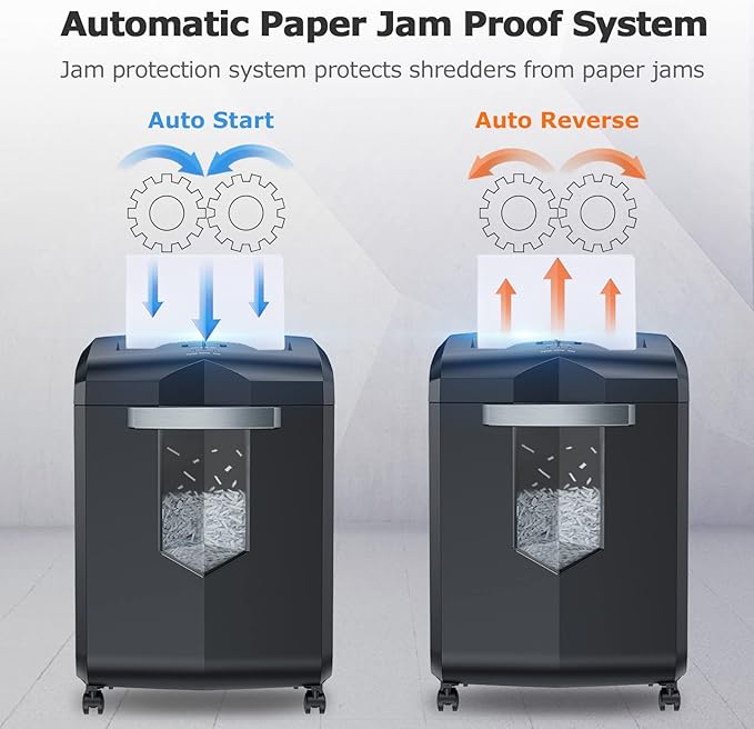 Bonsaii Paper Shredder, 18-Sheet 60-Minutes Shredder - Image 5