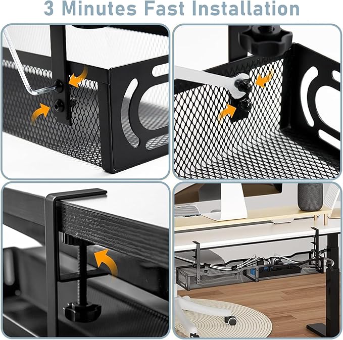 Mzmaxy Cable Management, Metal Cord Organizer - Image 8