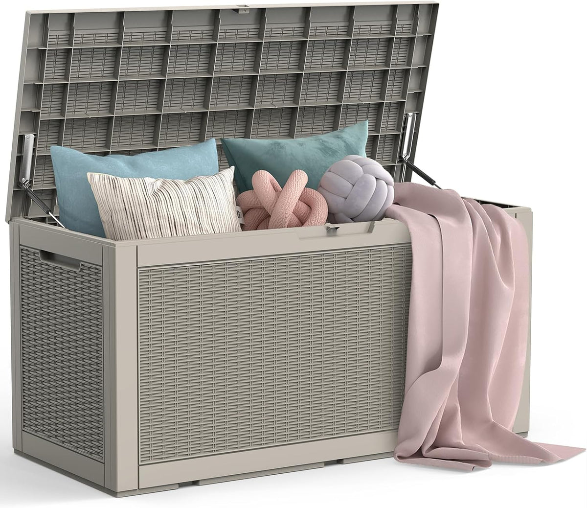 mars villa 100 gallon deck box, outdoor storage, main product view