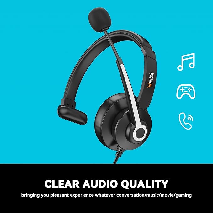 Wantek USB & 3.5mm Headset - Image 3