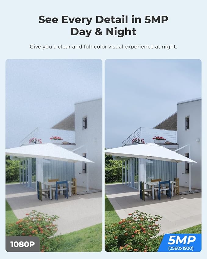 REOLINK Security Cameras Wireless Outdoor, Pan Tilt Solar Powered, 5MP 2K+ - Image 4