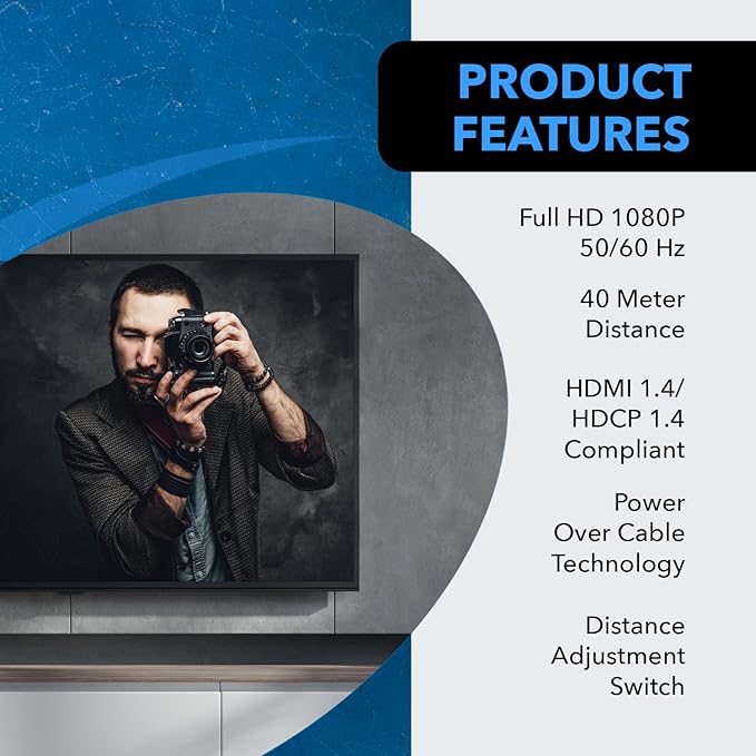 OREI HDMI Over Ethernet Extender– HDMI 1.4 - Image 7