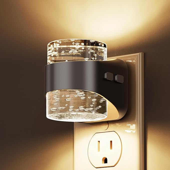 L LOHAS LED Night Light, 3000K Bubble Night Lights Plug into Wall, Acrylic by LLOHASLED