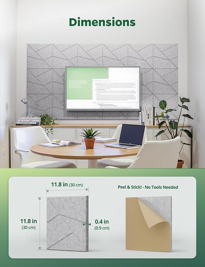 Topnaca 18 Pack Acoustic Panels Sound Absorbing - Image 9