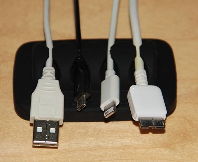 Desktop Cable Organizer, Eco-Friendly Silicone, No Bad Smell, Bundled - Image 8