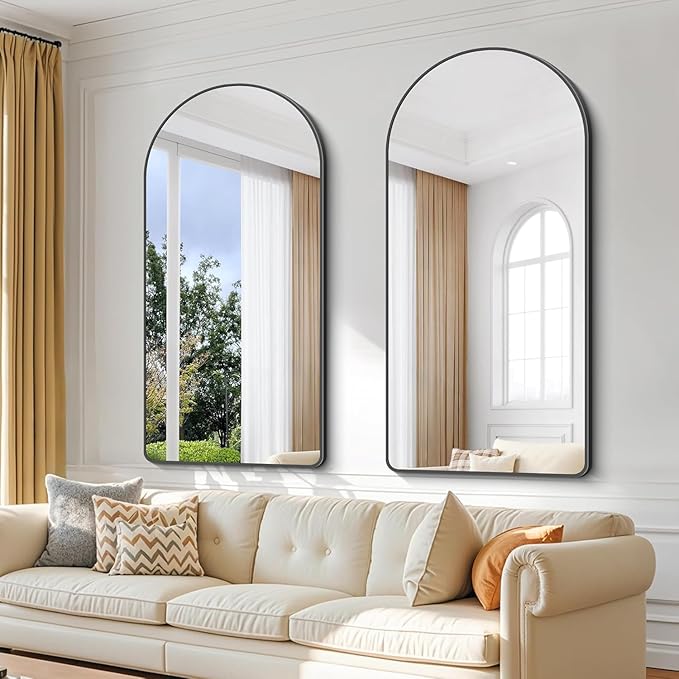 Arched Bathroom Mirror, Wall Mounted Mirror, Living Room, Vertically Hanging - Image 7