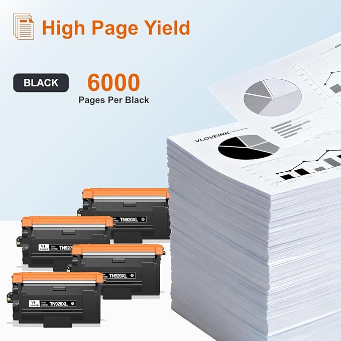 VLOVEINK TN920XL TN920 Toner Cartridge Compatible Replacement - Image 2