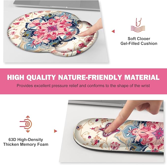 Gaming Mouse Pad, Large Desk Mat, Cute Desk Pad Protector, 4in1 XXL Mousepad + - Image 4