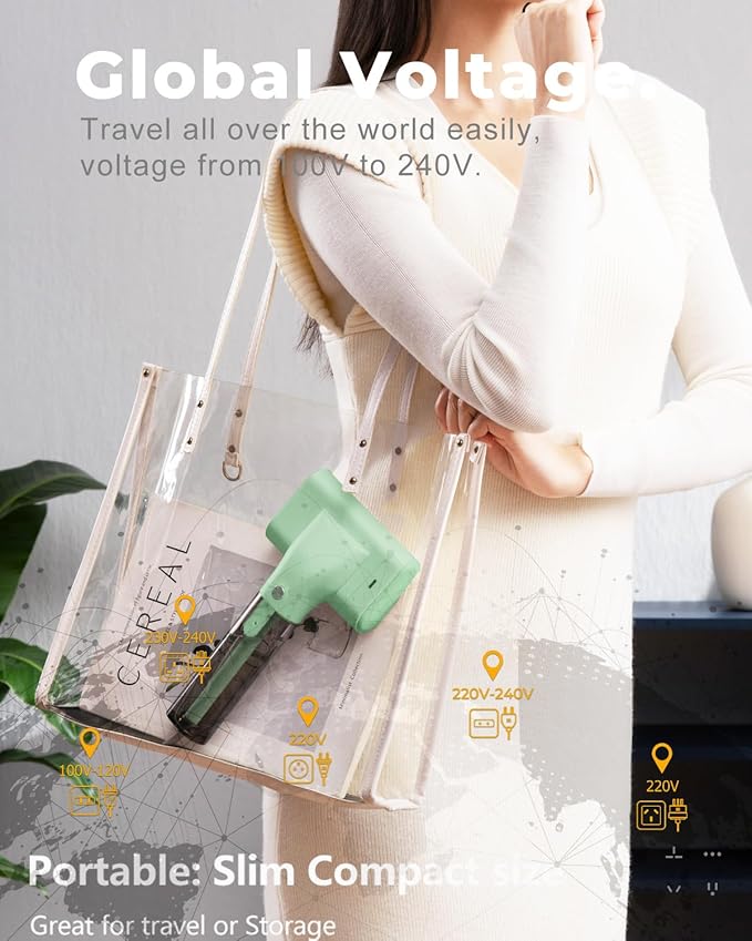 G10 Pro Steamer for Clothes, Global Voltage Adaptation Handheld Garment Steamer - Image 3