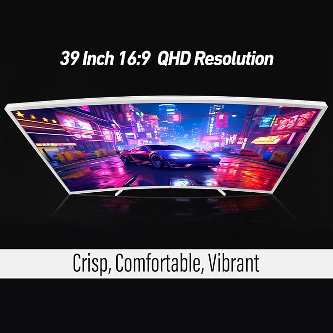 Deco Gear 39 Curved Ultrawide Gaming Monitor, 2560 x 1440, 165 Hz, 99% sRGB - Image 2