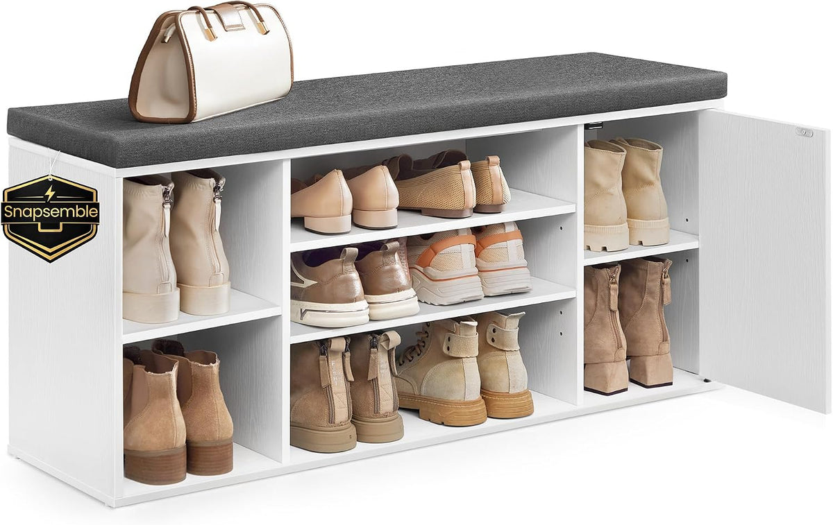 songmics home shoe storage bench, snapsemble superfast assembly, main product view