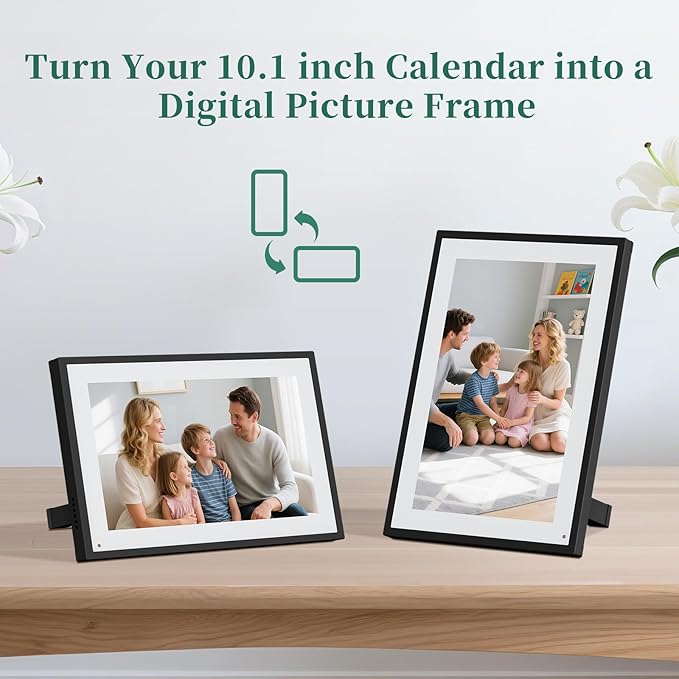 Smart Digital Calendar, 10.1" HD Smart Touch Screen Home Interactive Electron - Image 6