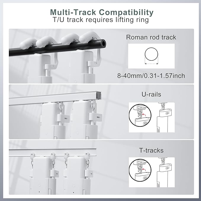 Takkicept Automatic Curtain Opener 2 Pack: Smart Electric Curtains Closer Robot - Image 2