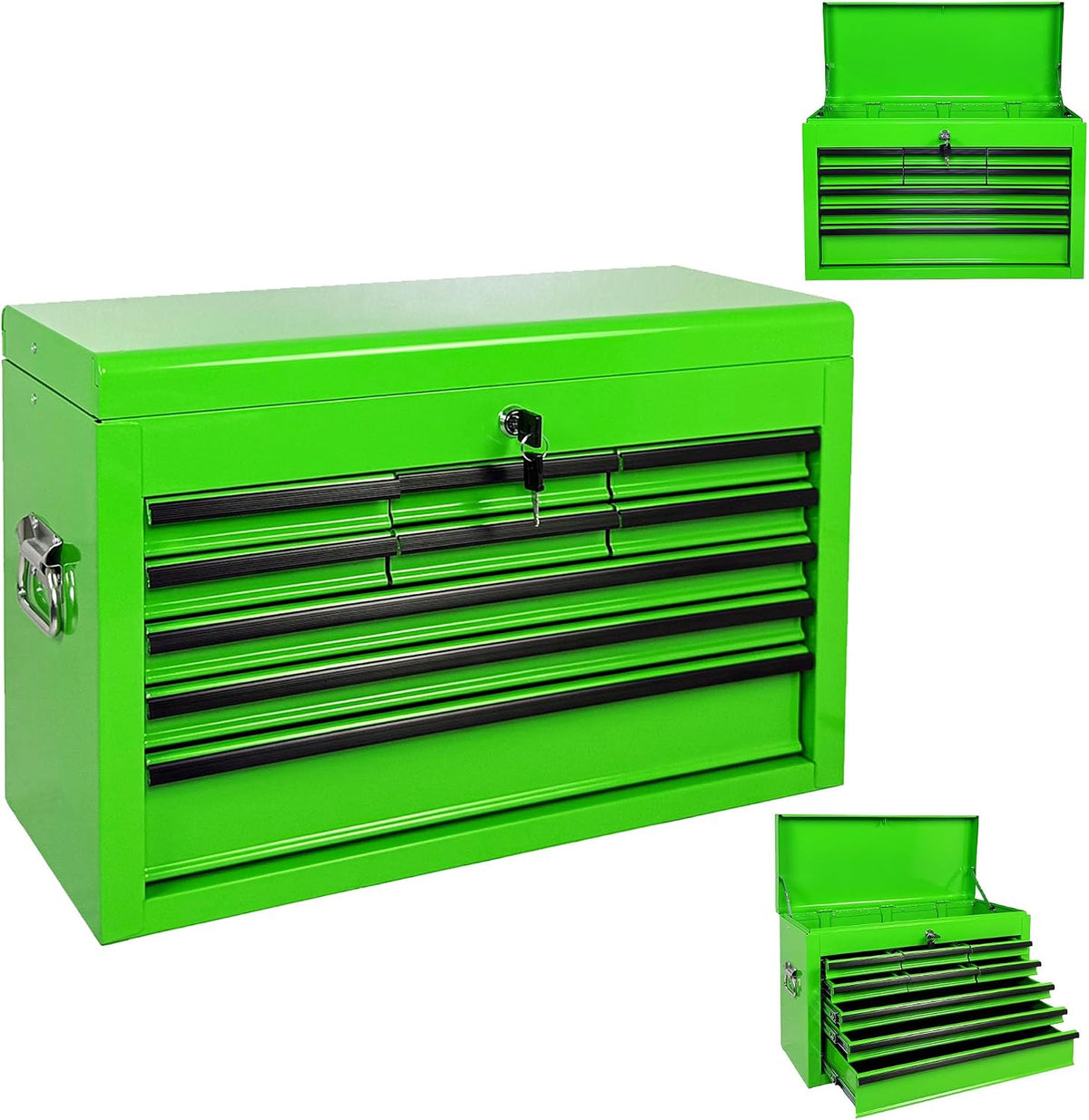 9 drawers metal tool box, 24" portable steel, main product view