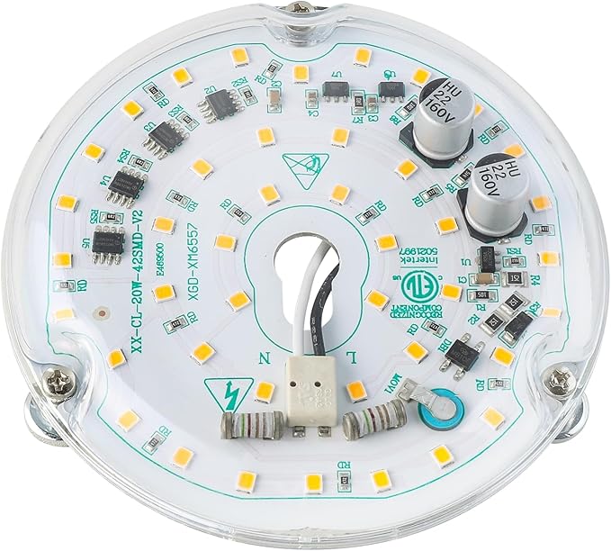 HAOLEDI 2 Pack 4'' 20W LED Ceiling Fan Light Retrofit Kit, Ceiling Light - Image 3
