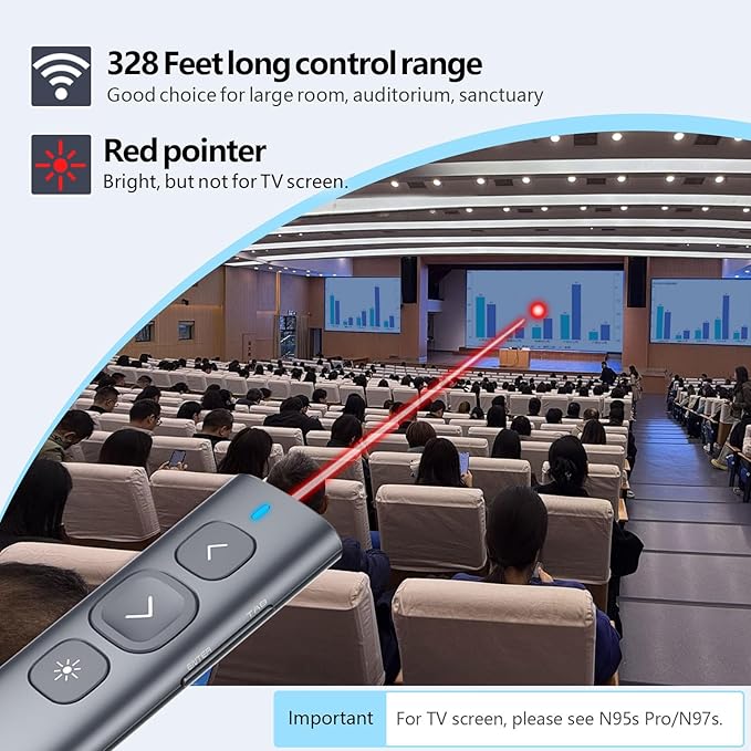 Norwii N95 Presentation Clicker, PowerPoint Clicker - Image 3
